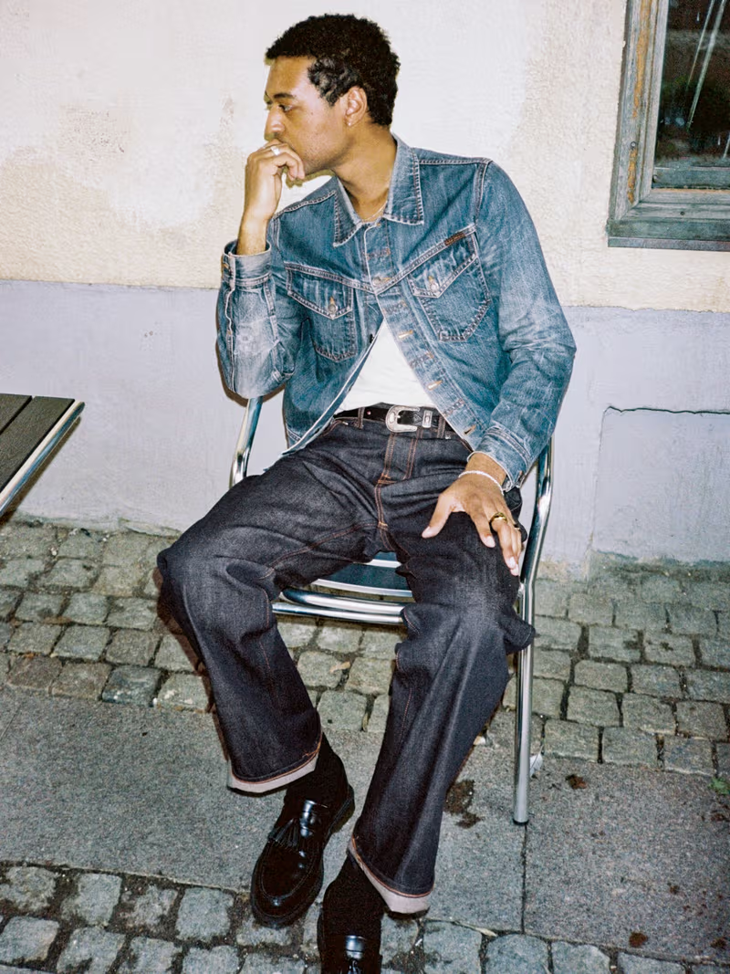 Tuff Tony Dry Selvage Men's/Women's Long Jeans – Wide Leg