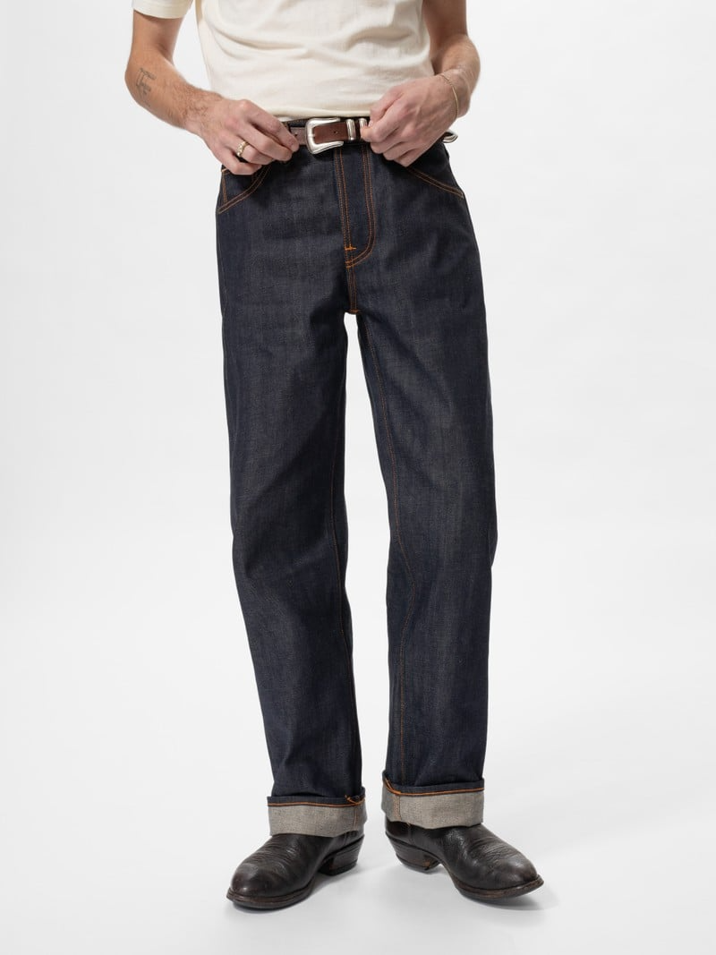 Tuff Tony Dry Selvage Men's/Women's Long Jeans – Wide Leg