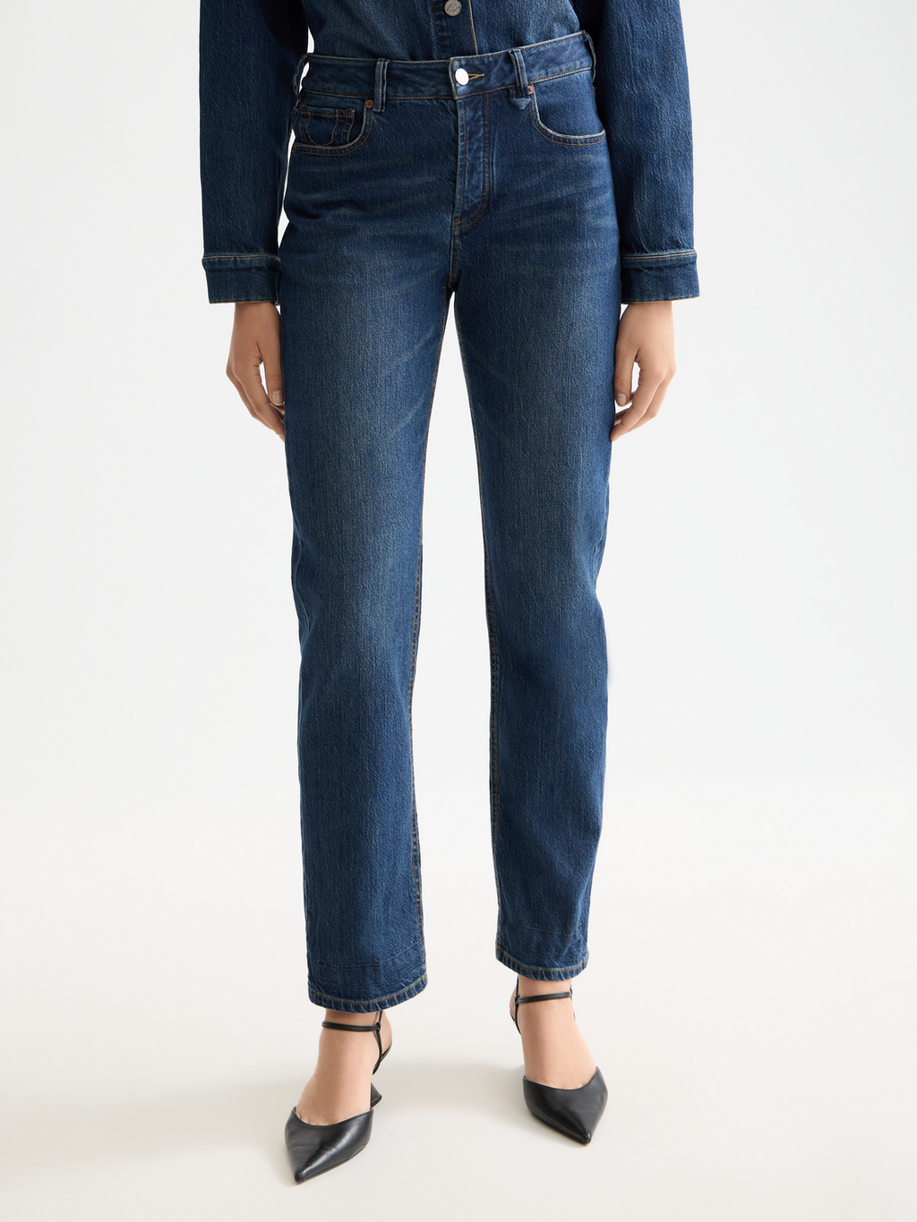 The Sky Women's Long Jeans - Straight Leg - Let It Rain 750