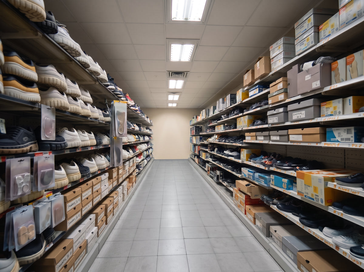 Rayon confort d'un magasin de chaussures