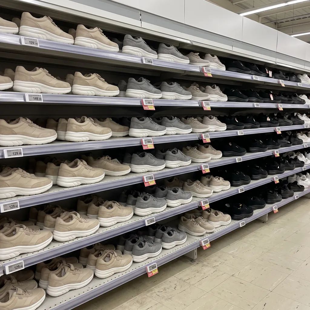 Rayon confort d'un magasin de chaussures