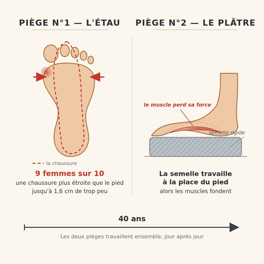 Deux pi?ges : l'?tau et le pl?tre